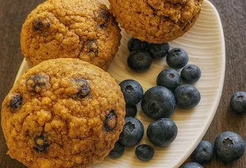 Picture of the Almond Blueberry muffins recipe