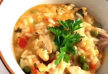 Picture of the Apricot chicken risotto recipe